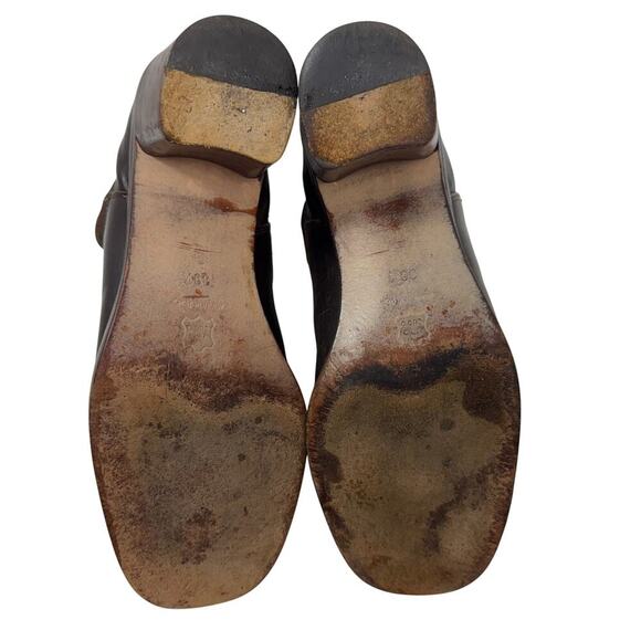 Chelsea Boot Vintage Y2K Size 8.5-9 Heeled Brown Leather Short Ankle Guess Italy - Picture 9 of 10